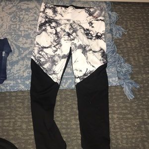 PINK marble leggings